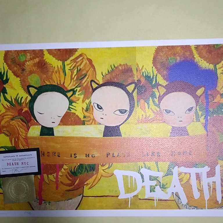 DEATH DEATH NYC アートポスター 奈良美智 ゴッホ 星月夜 ロッタちゃん