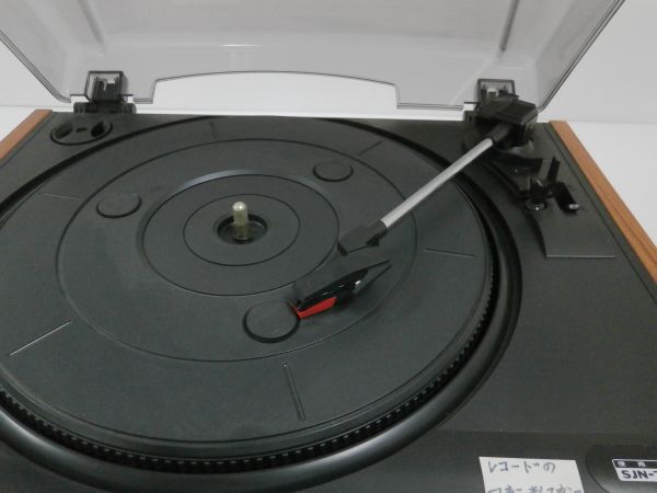 П美品「コロンビア 卓上型 レコードプレーヤー GP-11 替え針3本付き」中古