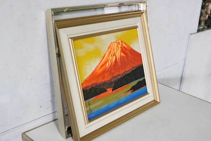 風景画 油彩 シルバーフレーム S,ISHIDA 風景オリジナル油彩画