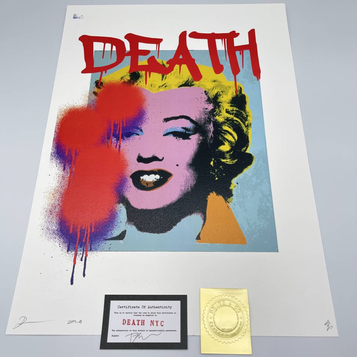DEATH NYC 世界限定100枚マリリン・モンロー ANDY WARHOL 世界100部