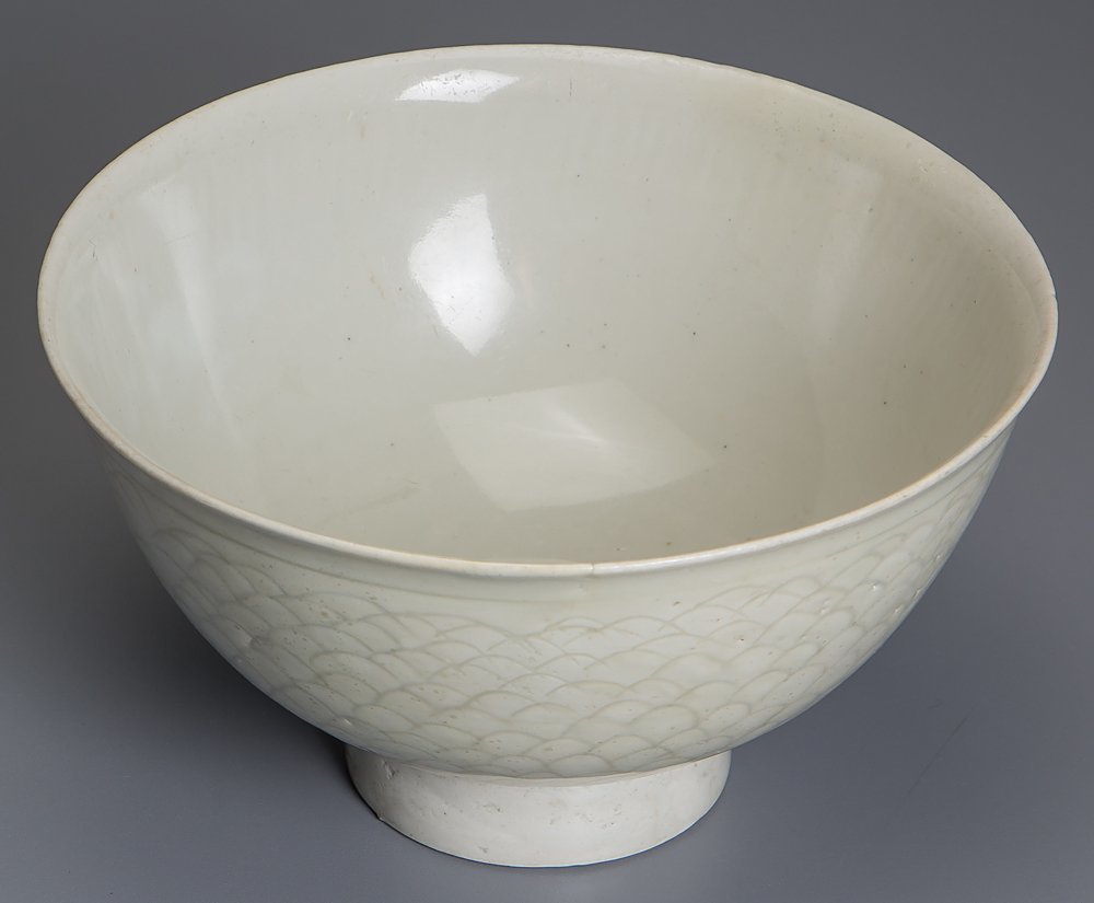 中国美術 白磁 碗 碗台 二件揃 φ12.5cm(LC512) 中国美術 白磁 碗 碗台