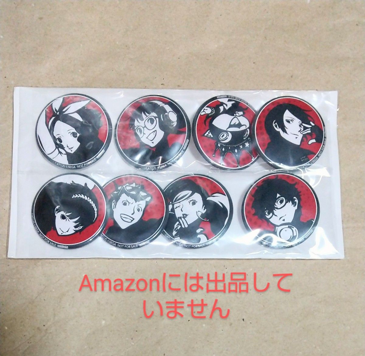 ペルソナ5】主人公/ジョーカー あみあみ 缶バッジ ペルソナ5】主人公