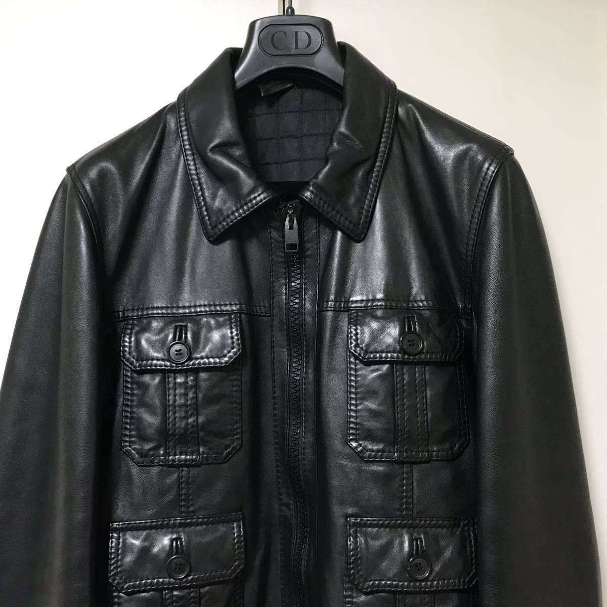 エディスリマン アーカイブ 07AW ディオールオム 4ポケットレザー