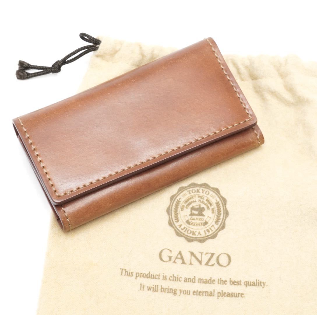 未使用】GANZO シェルコードバン2 キーケース ホーウィン社 ブラック