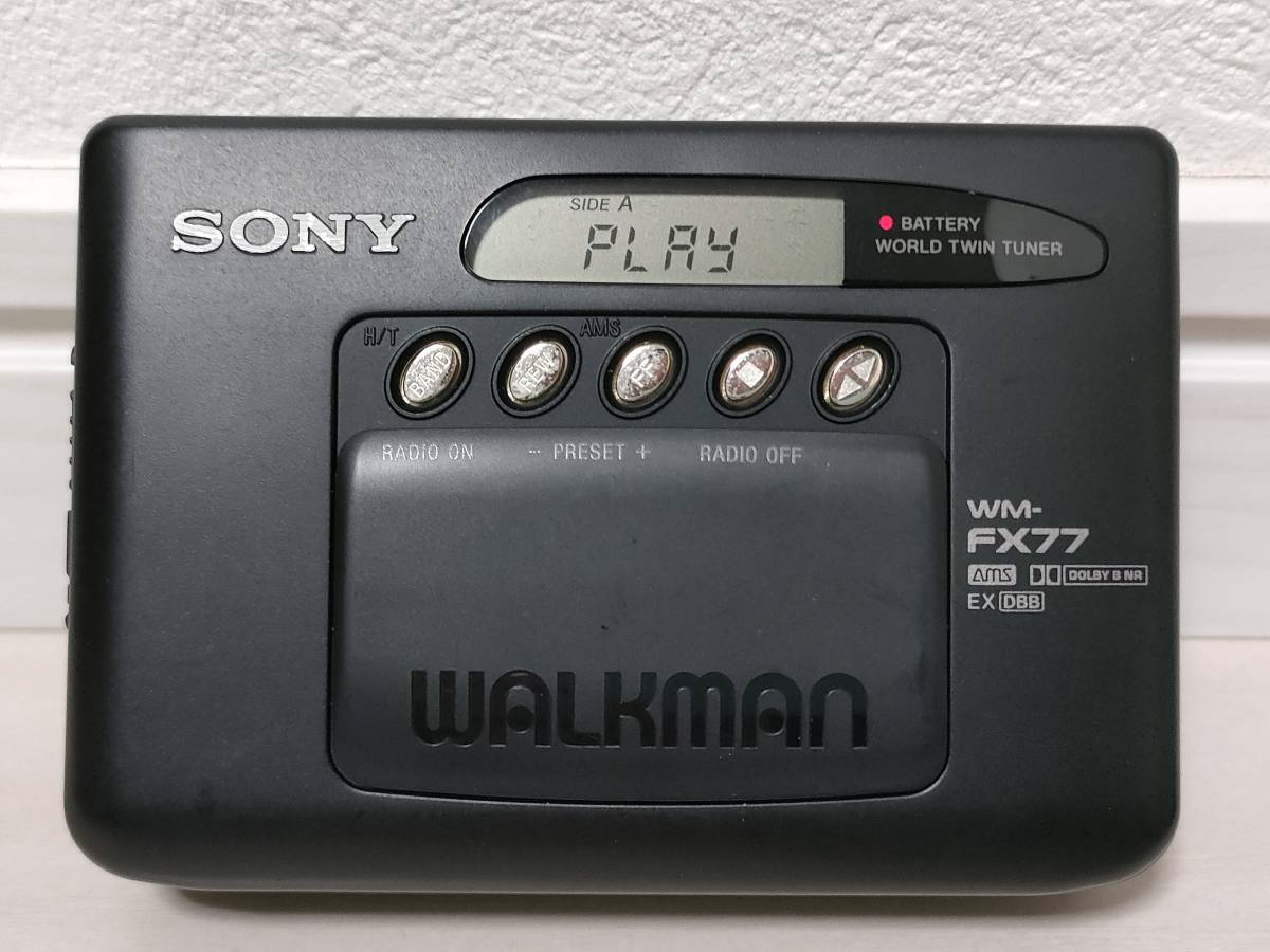SONY WALKMAN カセットプレーヤー WM-FX5 鏡面 付属品あり SONY