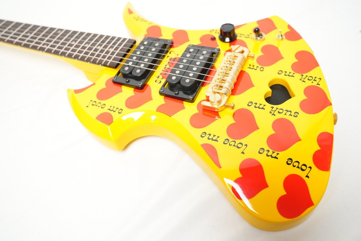 ☆BURNY☆MG Yellow Heart Jr. MG-Jr. アンプ内蔵ミニギター