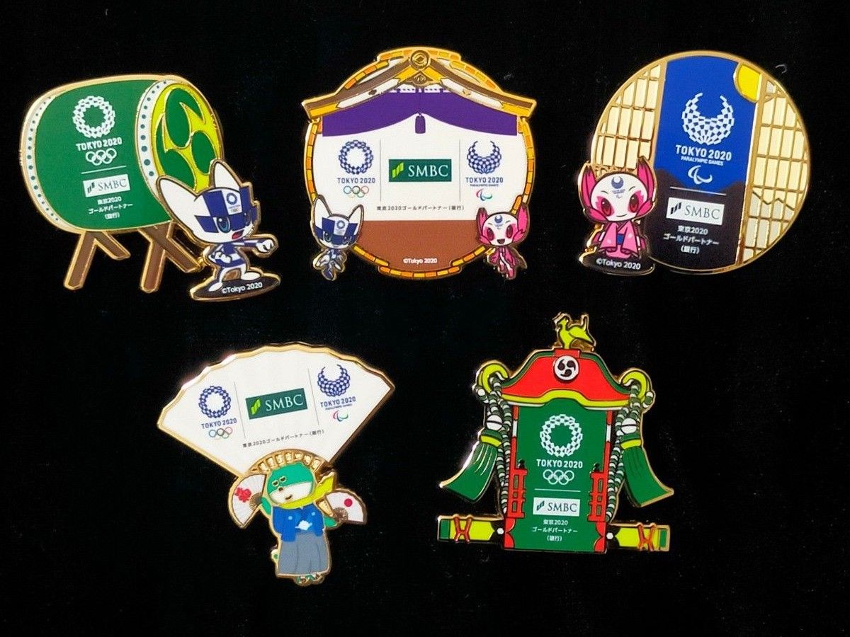ピンバッジ5個セット 東京オリンピック2020 SMBC三井住友銀行 レア