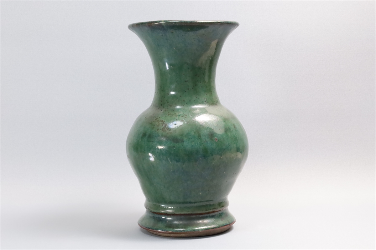 KEI】葛明祥造 海鼠釉 大型 花瓶 在銘 時代箱付 高さ31.7㎝ H113 Yahoo