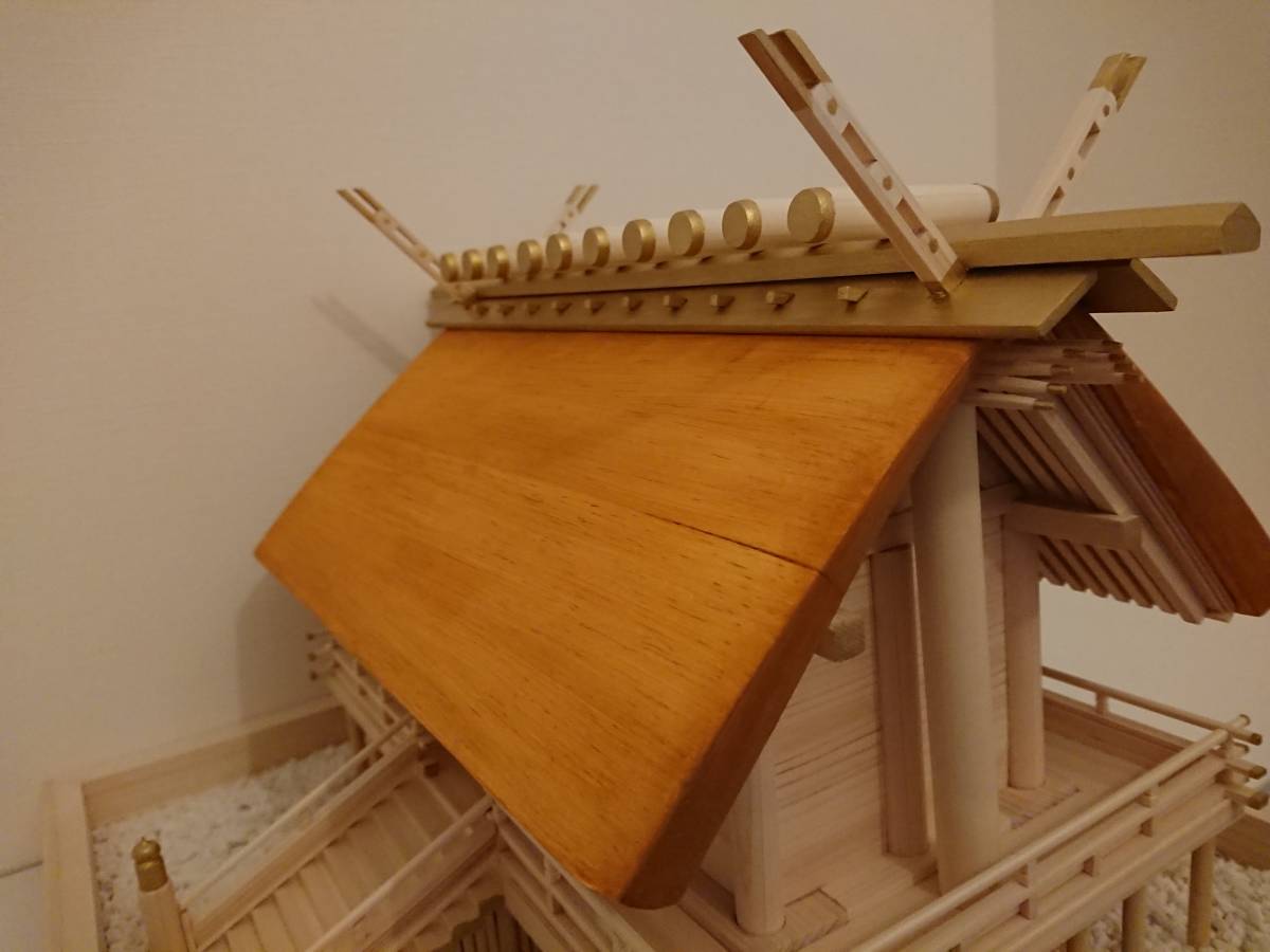 手作り神明造り神社（模型）匠の技 神社仏閣 木製 桐