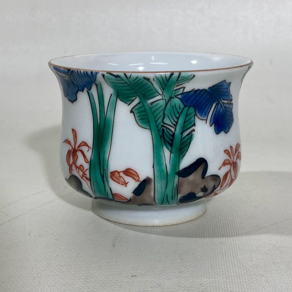 セール中 茶道具 九谷焼 須田菁華 木賊に兎 火入れ 箱なし 茶道具