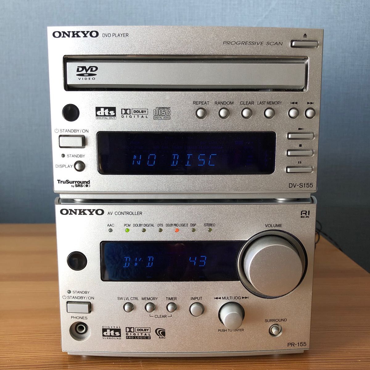 ジャンク／ONKYO オンキヨー DV-S155 DVDプレーヤー 単体コンポ(DVD