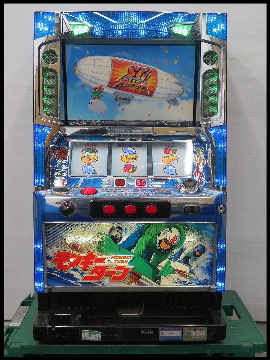 山佐 パチスロ実機 初代 モンキーターン スロット 希少パネル】 山佐