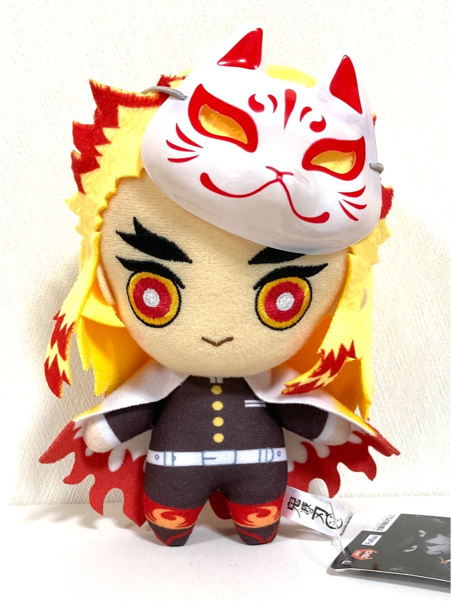 お狐煉獄さん 狐のお面がよく似合うかわいい 煉獄杏寿郎 タグ付き