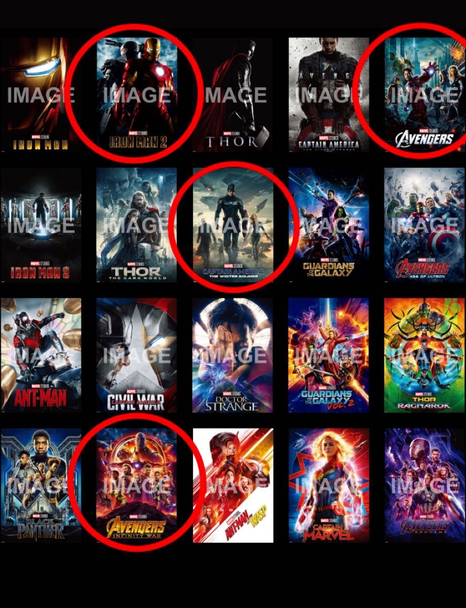 Happyくじ MARVEL Infinity SAGA E賞 ポスター5種