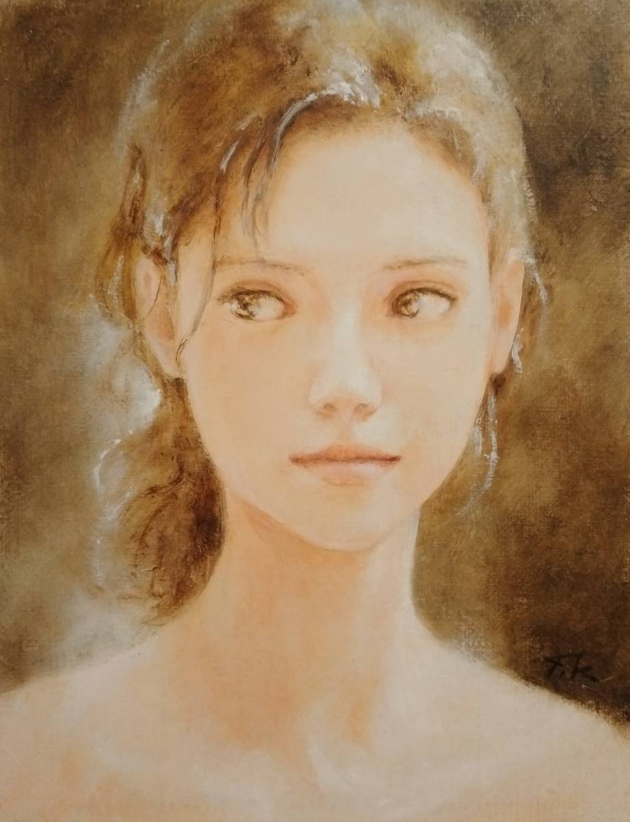 黒川達也 「車窓から」P8 油彩画 真作 風景画 宮永岳彦師事 額無し