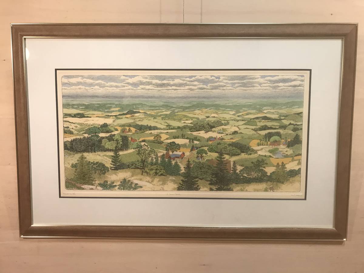 スーザン・ハント・ウォルコッツ 「A SUMMER TAPESTRY 」 銅版画＋手