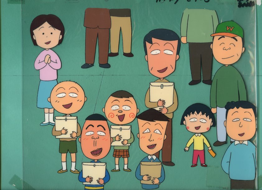 3点セット ちびまる子ちゃん さくらももこ セル画 3点セット ちび