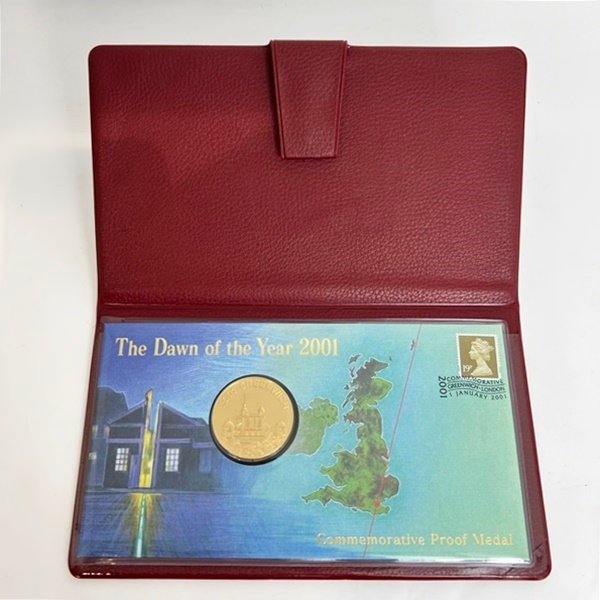 Yahoo!オークション - 純銀メダル 祝 2001年記念プルーフメダル 純金仕
