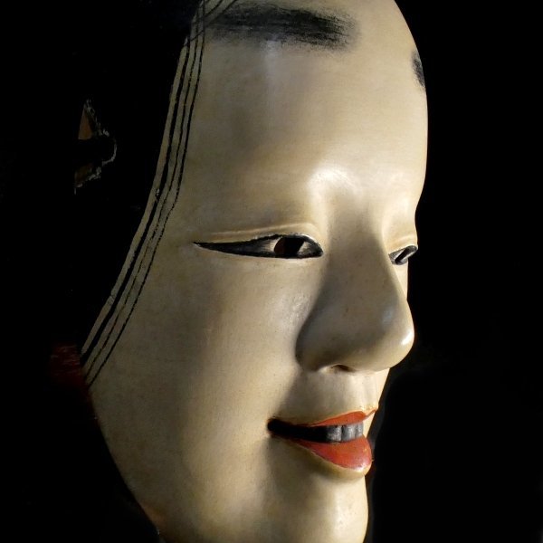 能面 「若女」木製 手彫り 能面 若女 木彫り 能 日本伝統 日本舞踊