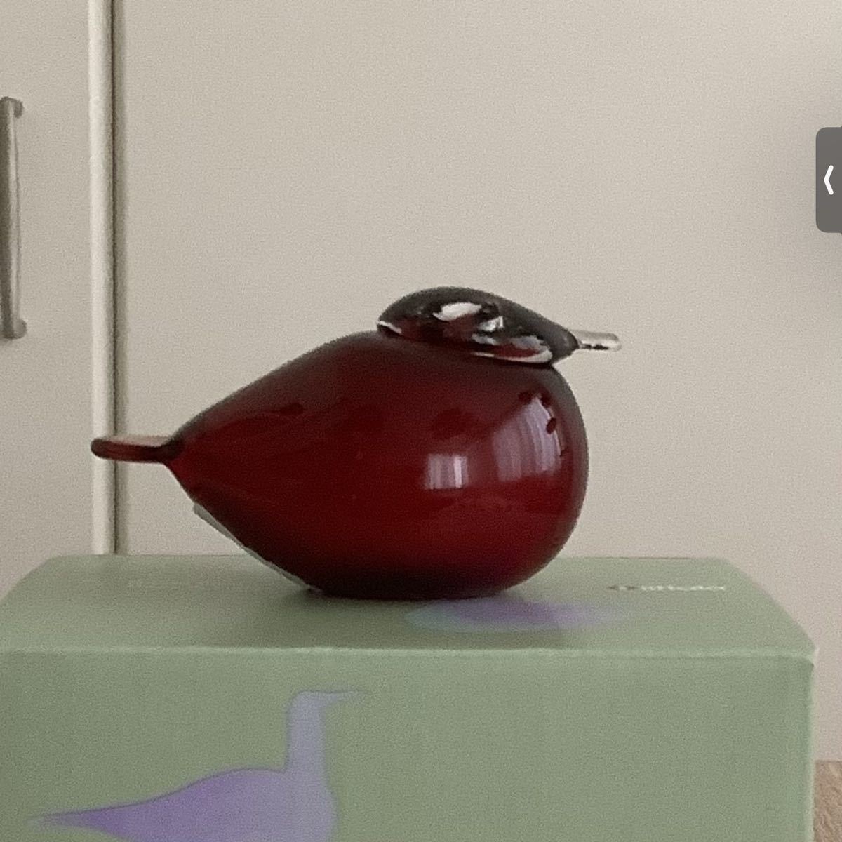 オイバ・トイッカ パフボール クランベリー レッド ガラスオブジェ