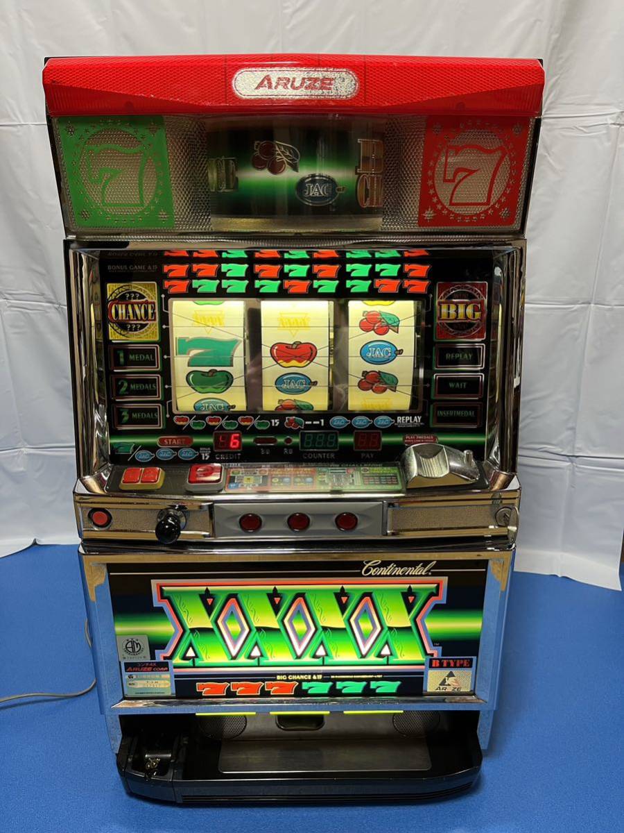4号機コンチ4X メダル仕様 実動機械割166%規制マシンアルゼ ARUZE
