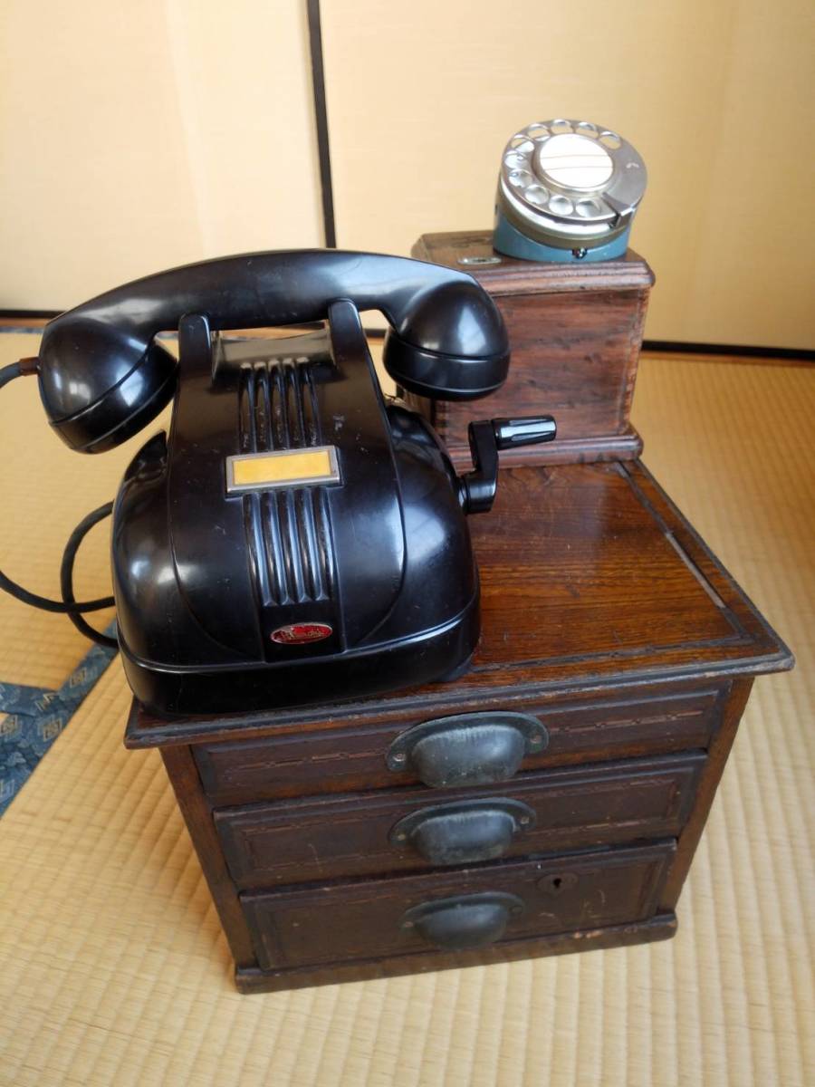 Yahoo!オークション - 使用可能 4号M磁石式電話機 レトロアンティーク