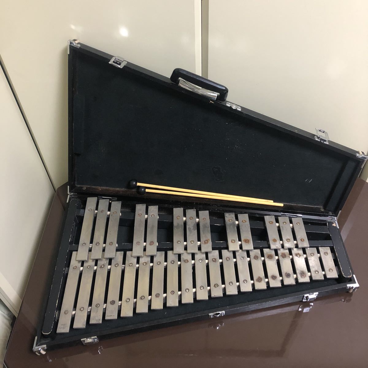レア YAMAHA ヤマハ グロッケン シュピール YG-50C 鉄琴 打楽器 ハード