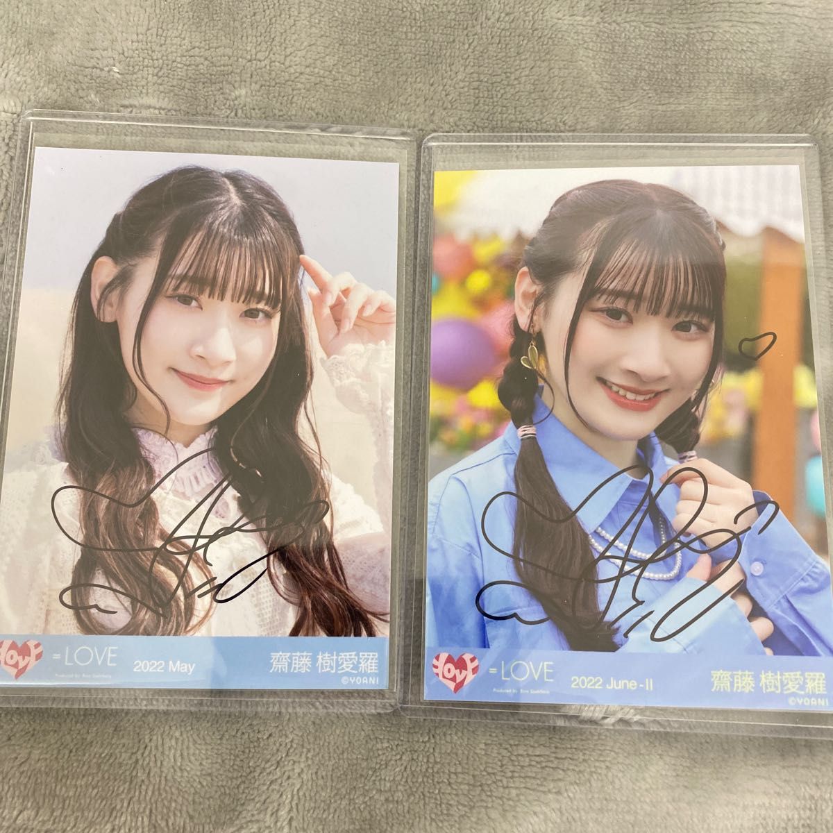 イコラブ齋藤樹愛羅直筆チェキ