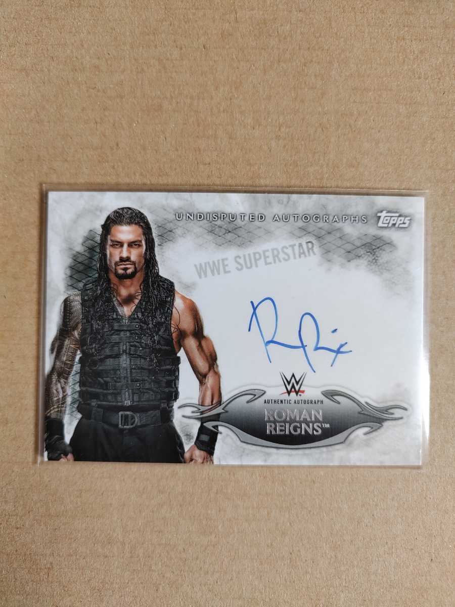 ロマンレインズ サイン&レリックカード 44/50 TOPPS WWE ロマン