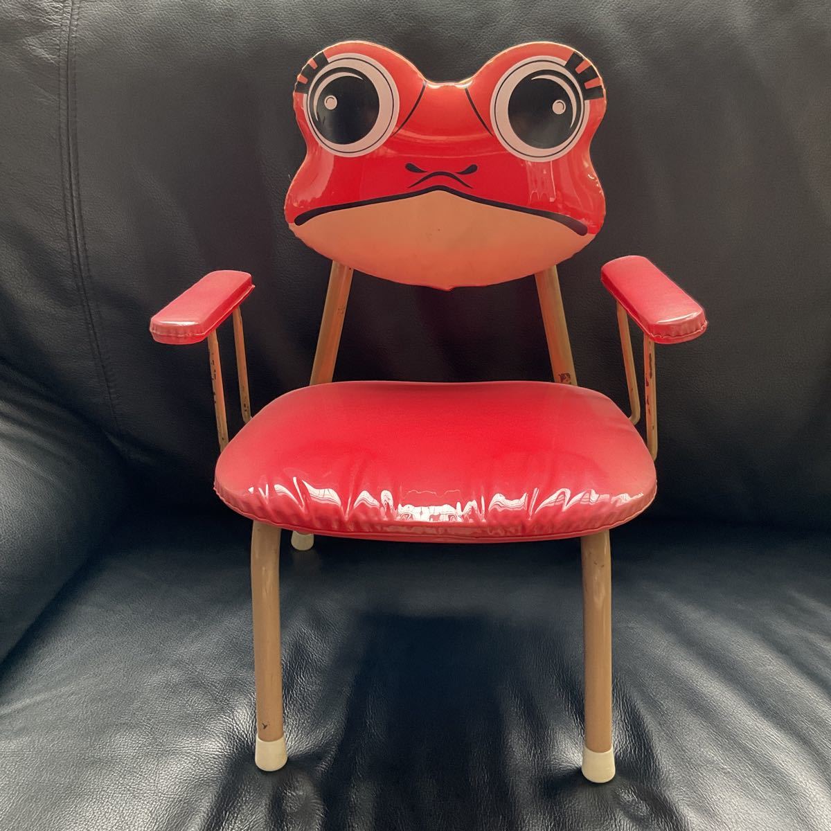 Yahoo!オークション - 昭和レトロ 子供用イス カエル 椅子 アンティー