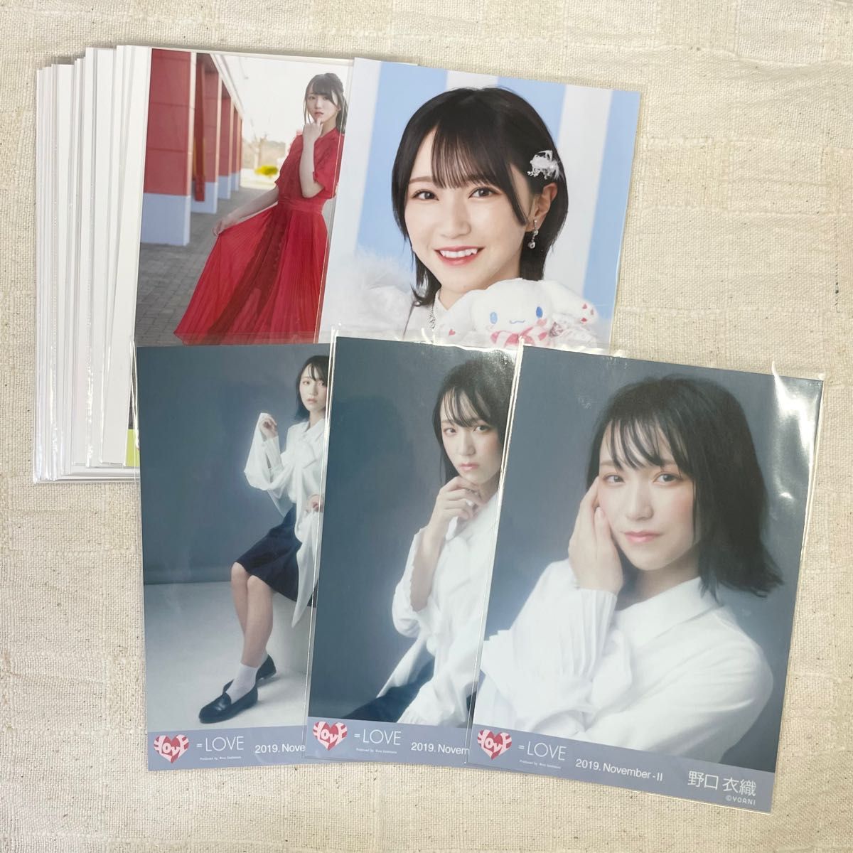 ユ*ウ様 イコラブ 注文 野口衣織 生写真 直筆 内緒バナシ イコラブ