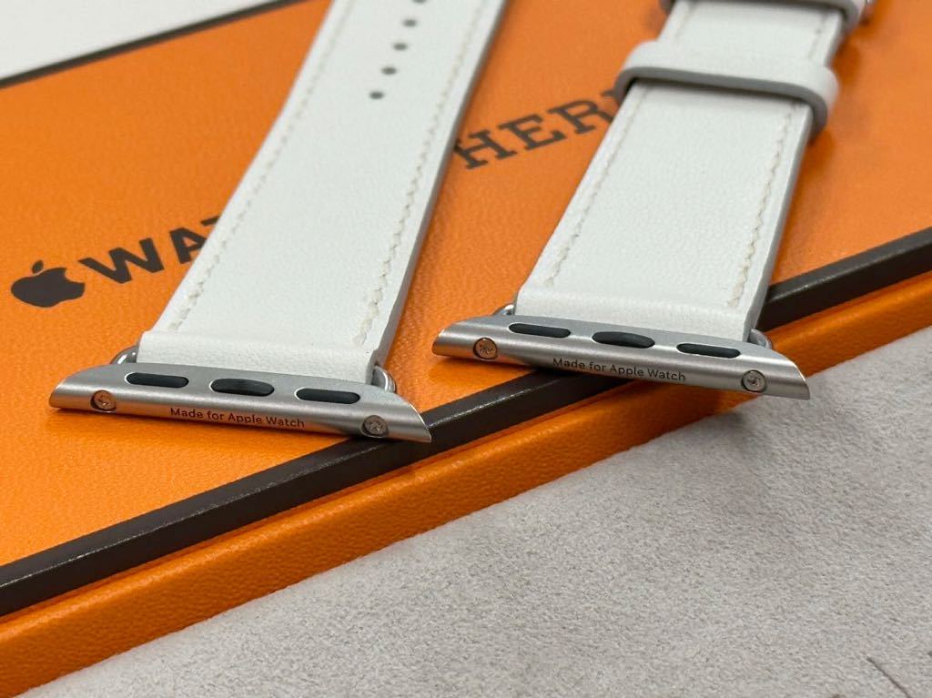 即決 未使用 Apple Watch Hermes 41mm 40mm 白 シンプルトゥール