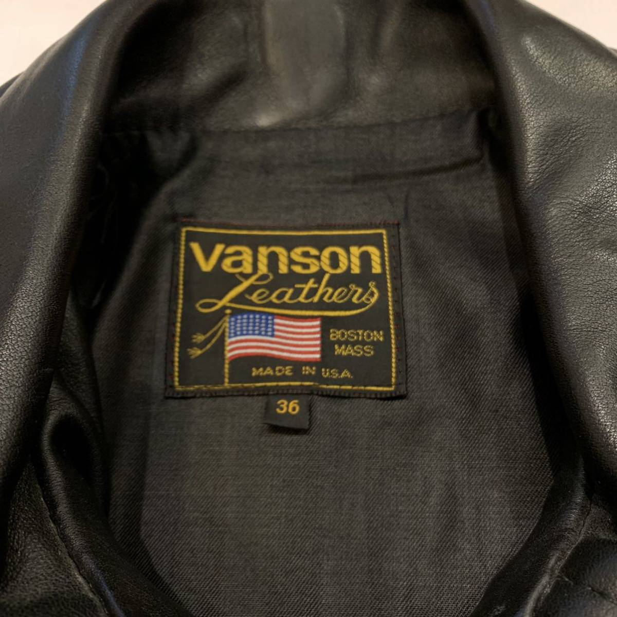 希少 VANSON IKE leather riders jacket オールド バンソン アイク