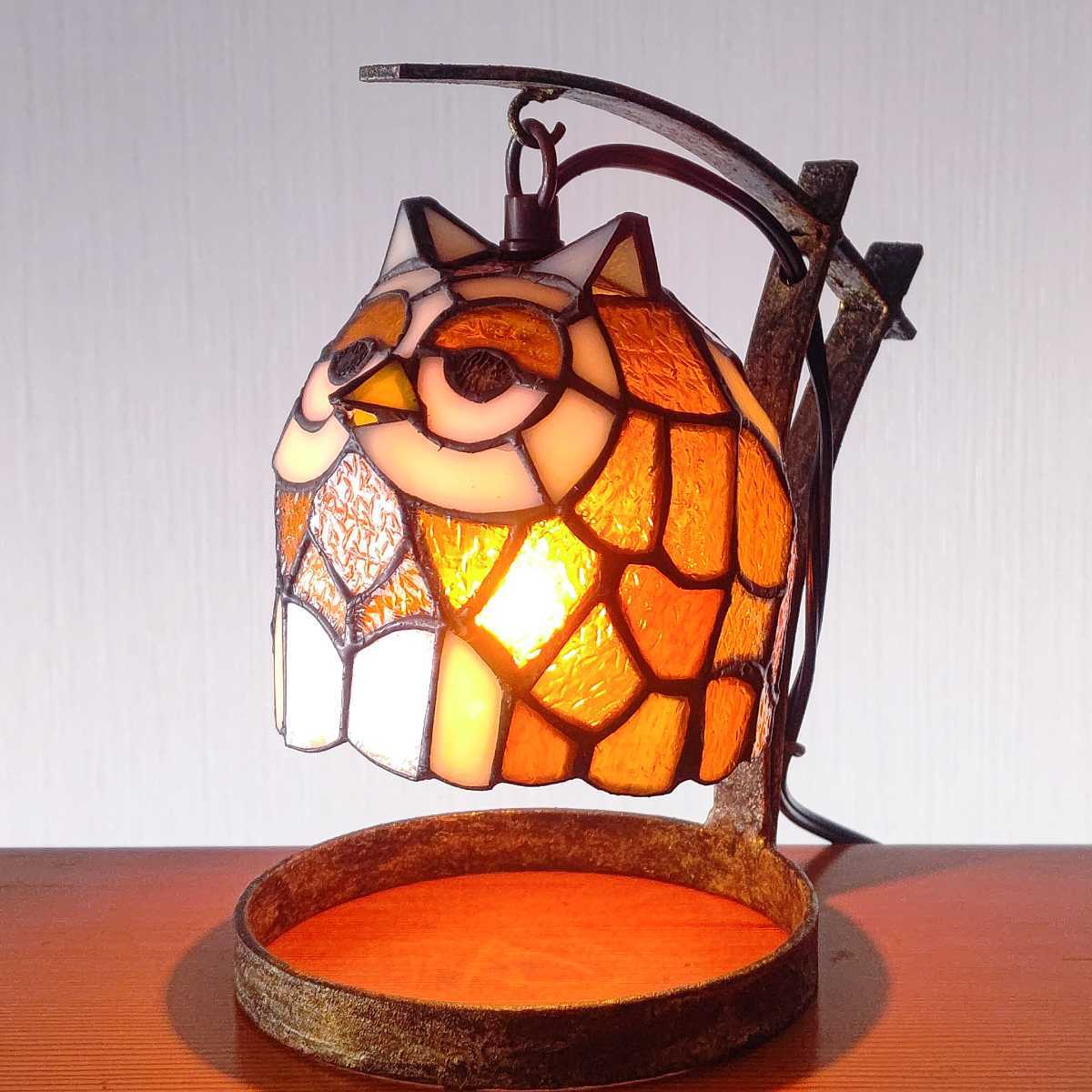 品番 a-0319 電気スタンド 梟 レトロ アンティーク 照明 灯り ふくろう