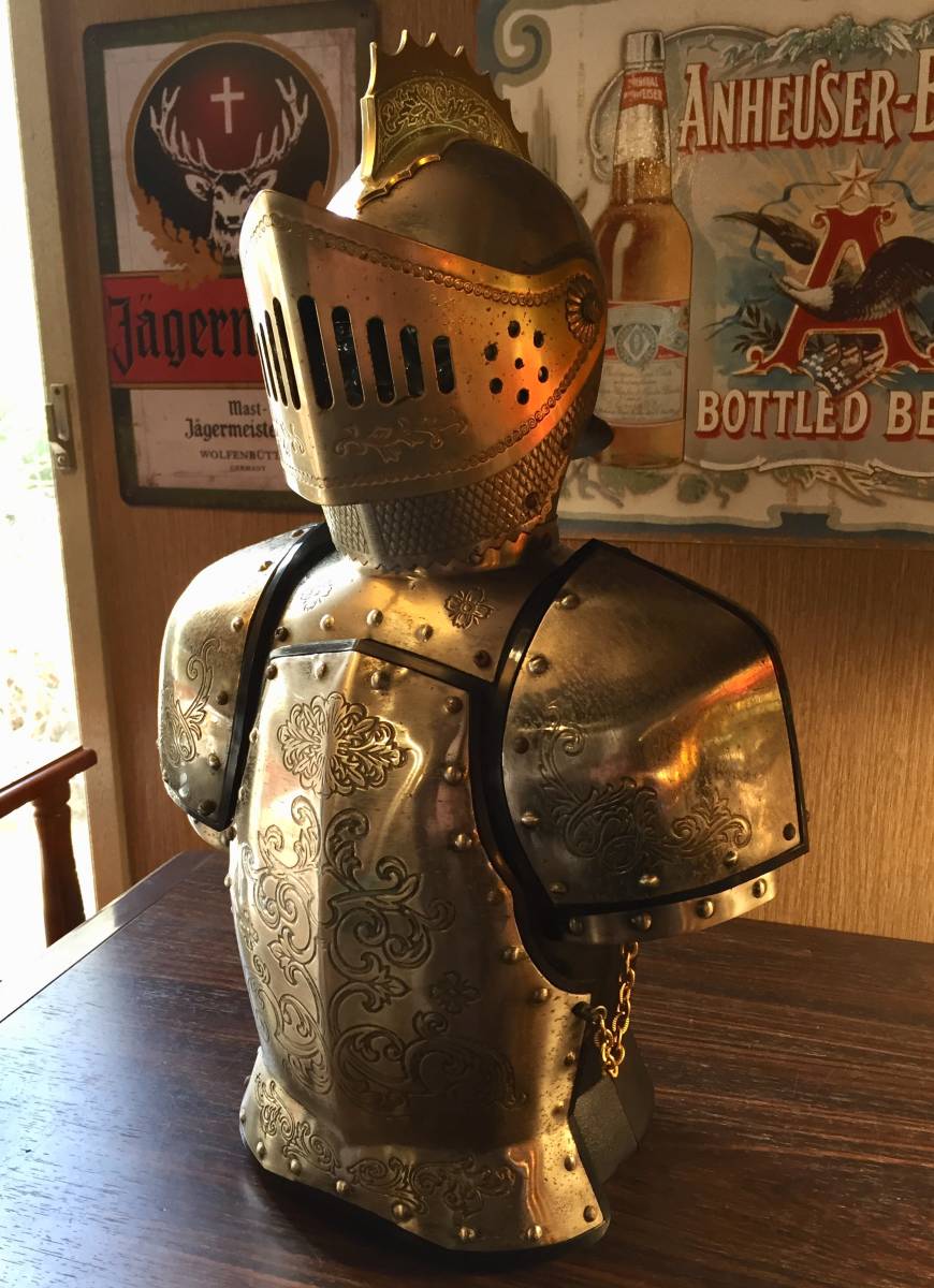 ニッカ 鎧 兜 甲冑 西洋 騎士 アンティーク 洋風 胸像 置物 昭和