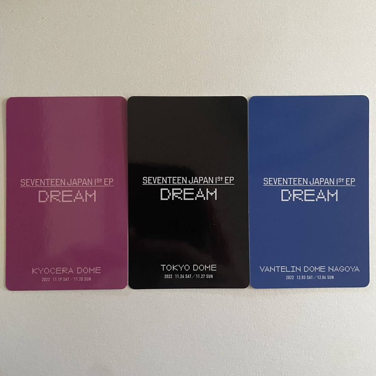 DREAM 来場者限定 トレカ 3会場コンプセット