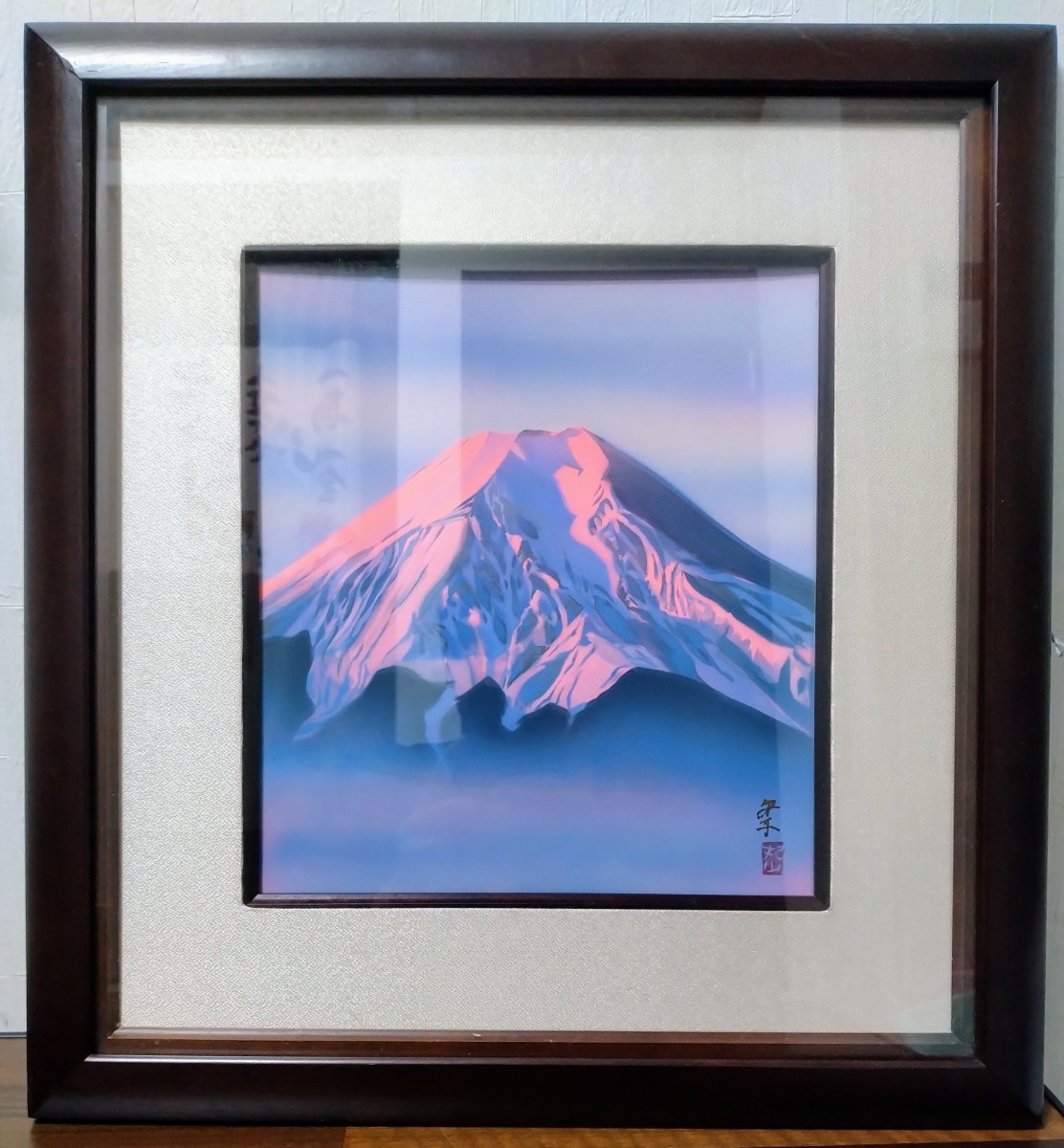 丸山甲子夫 【忍野富士】日本画 共シールあり Yahoo!オークション