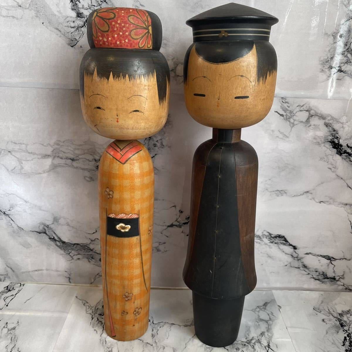 片瀬快平 こけし 2体 アンティーク