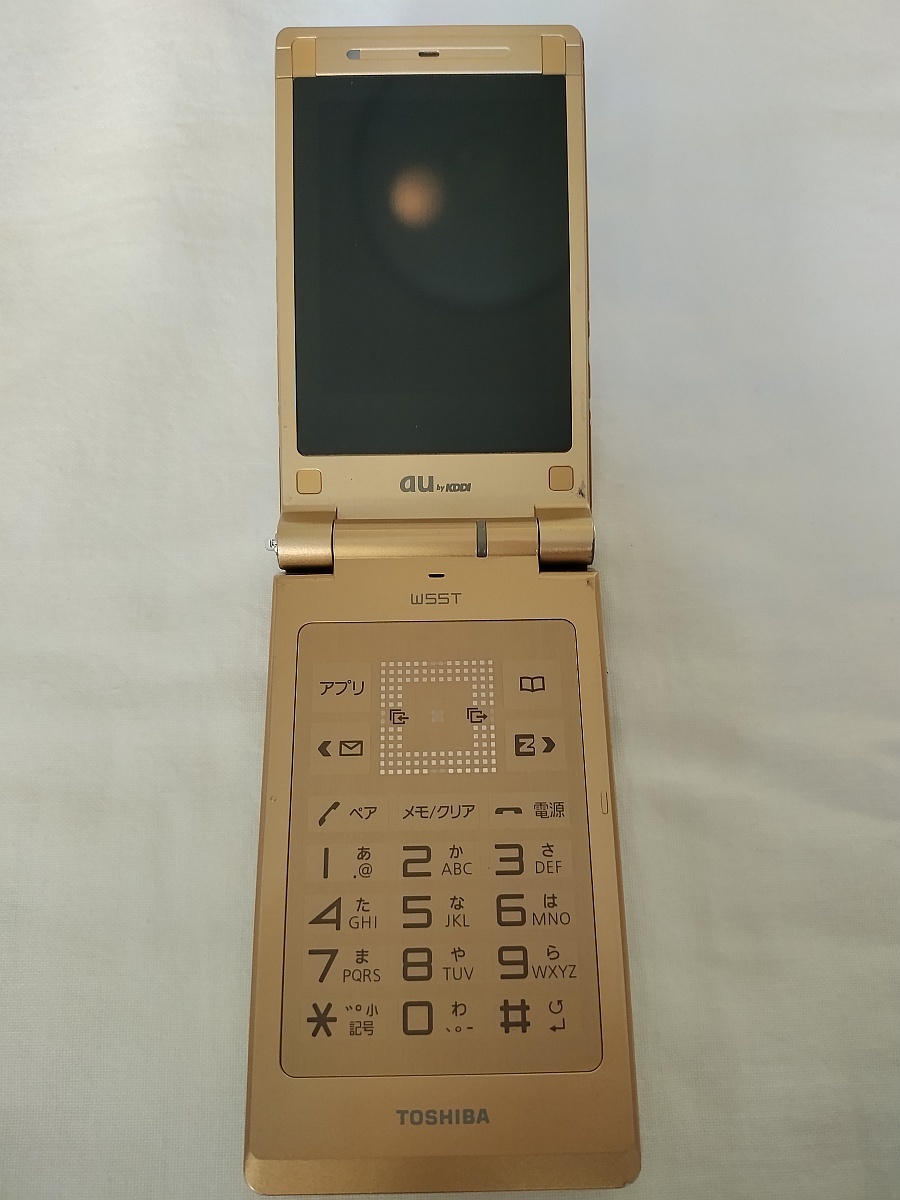 ジャンク扱い】au 東芝 W55T ガラケー ゴールド｜Yahoo!フリマ（旧