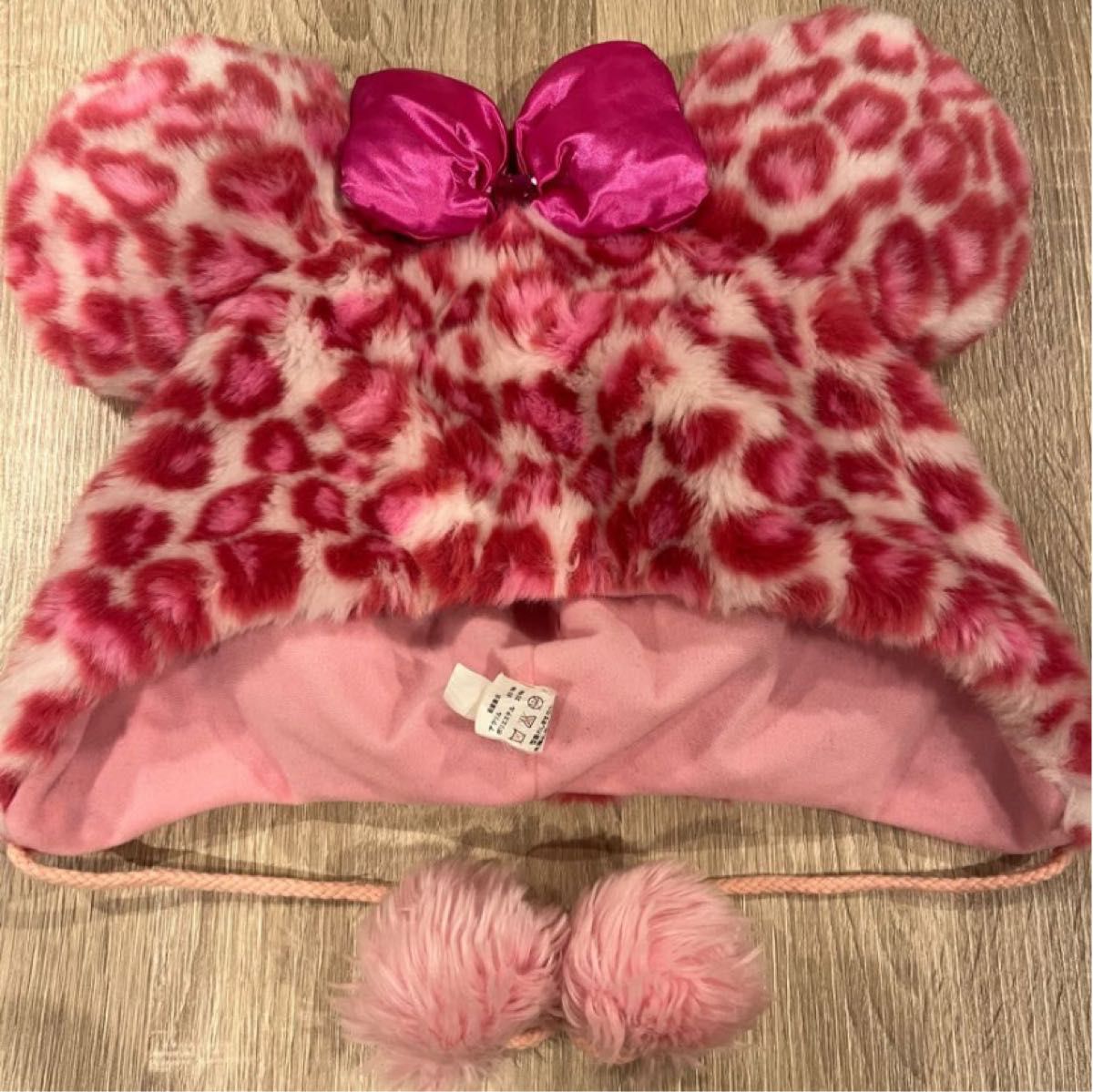 ディズニー ミニー ファンキャップ ヒョウ柄 ピンク 2個セット