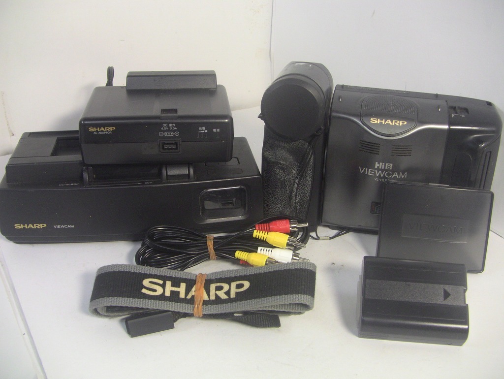 8mmテープ再生できます SHARP Hi8ビデオカメラ VL-HL50 ダビングにご