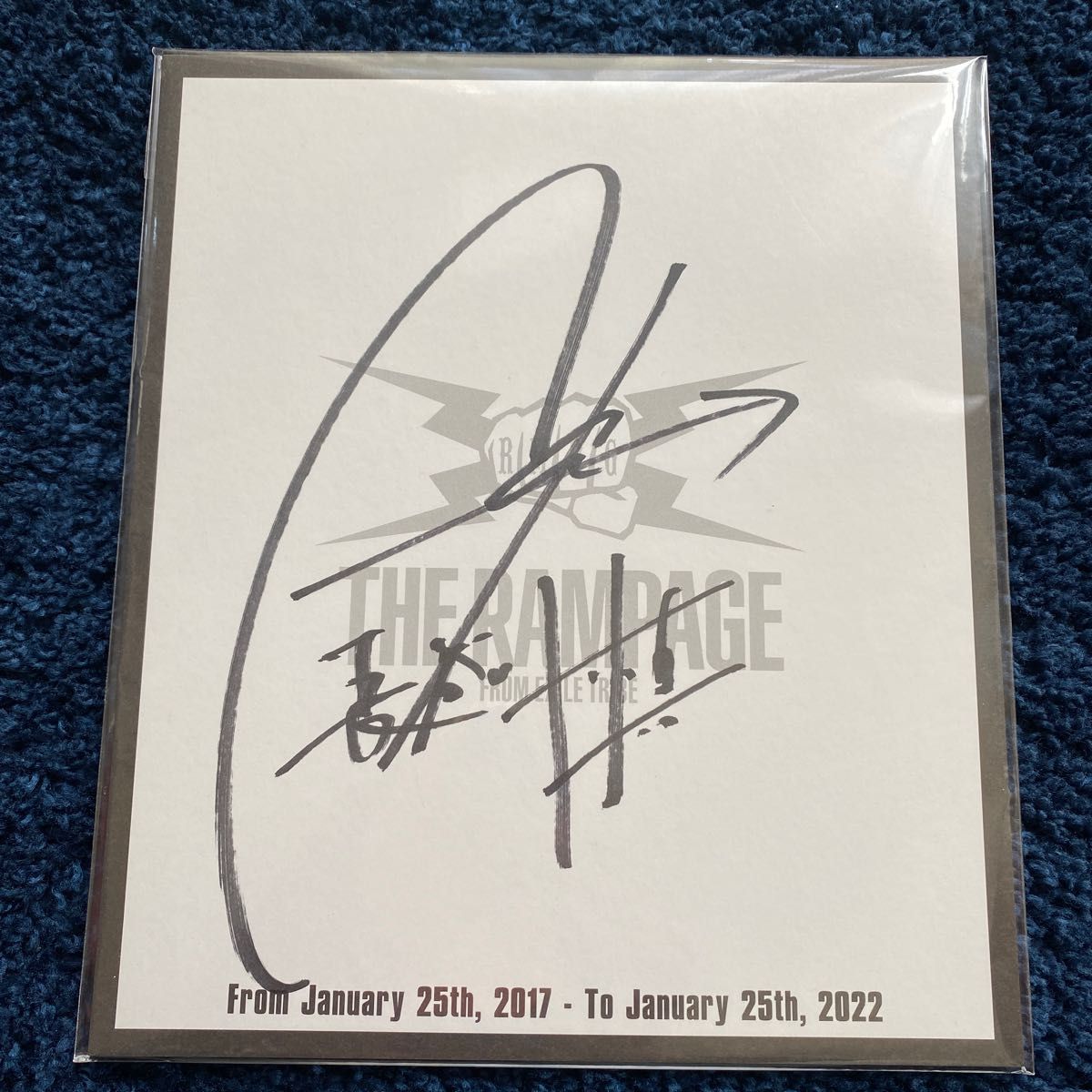 長谷川慎 生写真 サイン プレゼント】THE RAMPAGE 長谷川慎さんの直筆