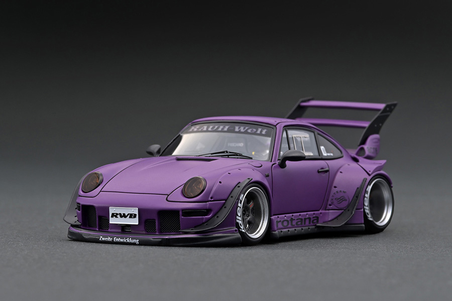 イグニッションモデル 1/43 RWB 993 Matte Purple With Mr. Nakai
