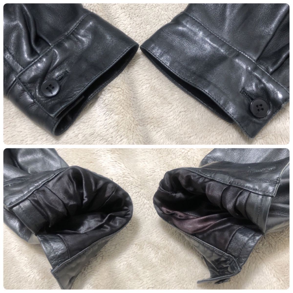 希少 高級 agnes b homme アニエスベー オム レザージャケット 本革