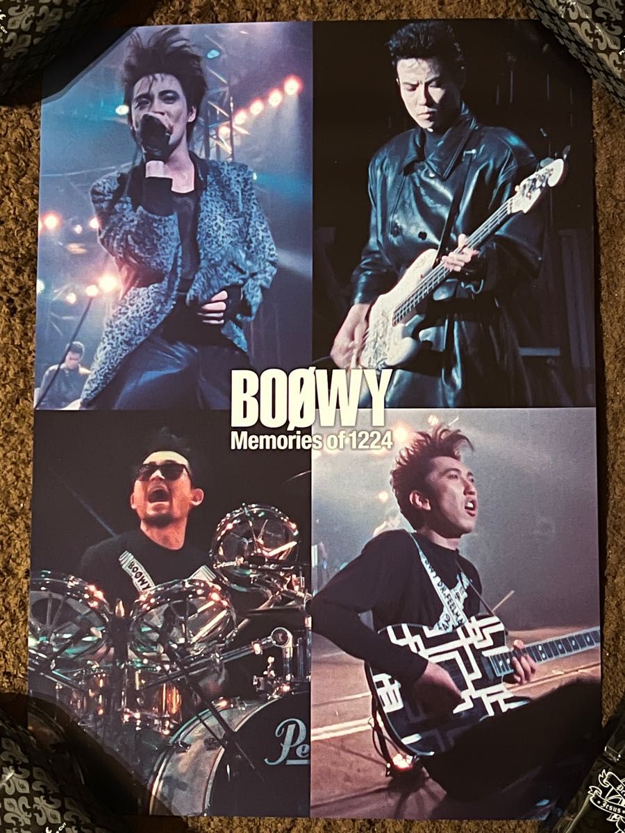 BOOWY 特典ポスター 1224 美品//氷室京介/布袋寅泰/LAST GIGS/CD/DVD