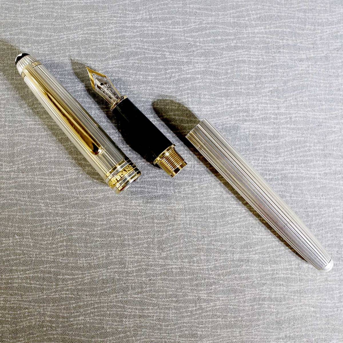 モンブラン 万年筆 1448 ソリテール シルバー マイ