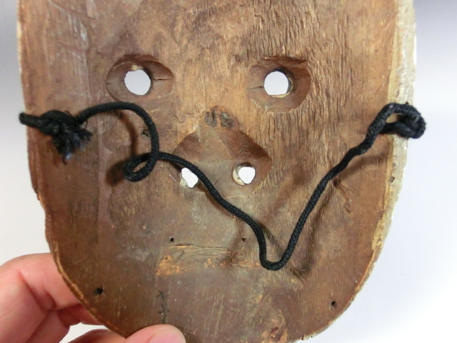 Yahoo!オークション - お面 ひょっとこ 古い木彫り面 神楽面 能面 手彫