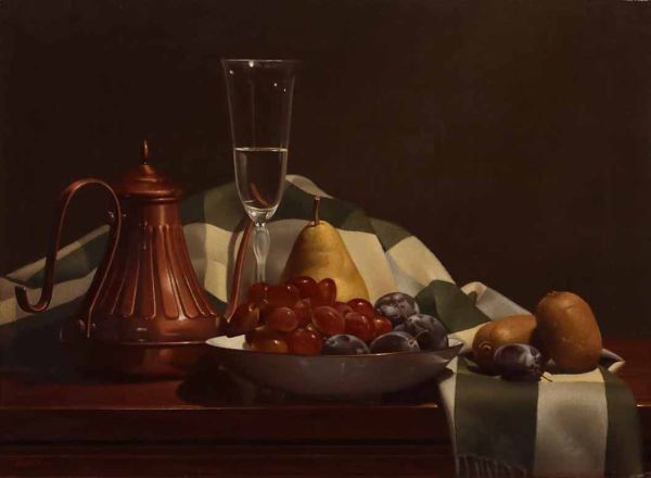 k他の方発送×リアリズム 【静物画】 肉筆油彩画 k他の方