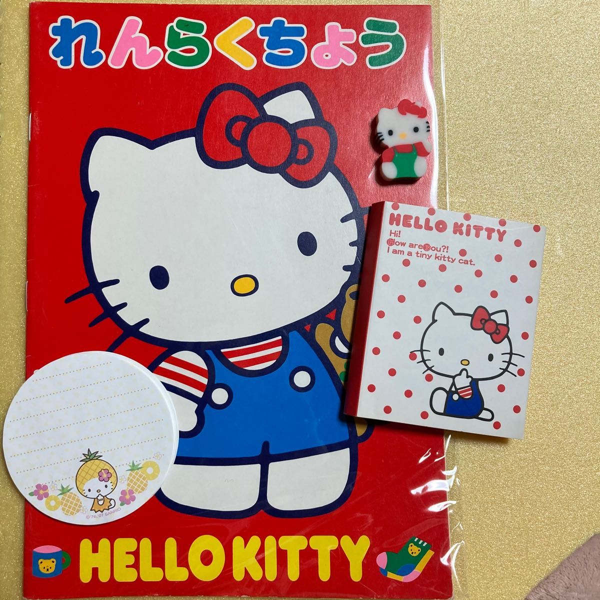 キティちゃん ノート メモ 手帳 コースター レトロ サンリオ 昭和 平成