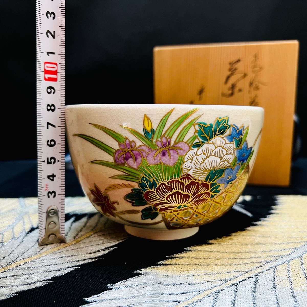 茶道具 平安 紫雲 京焼 橋本紫雲造 赤絵花篭文 茶碗 共箱｜Yahoo